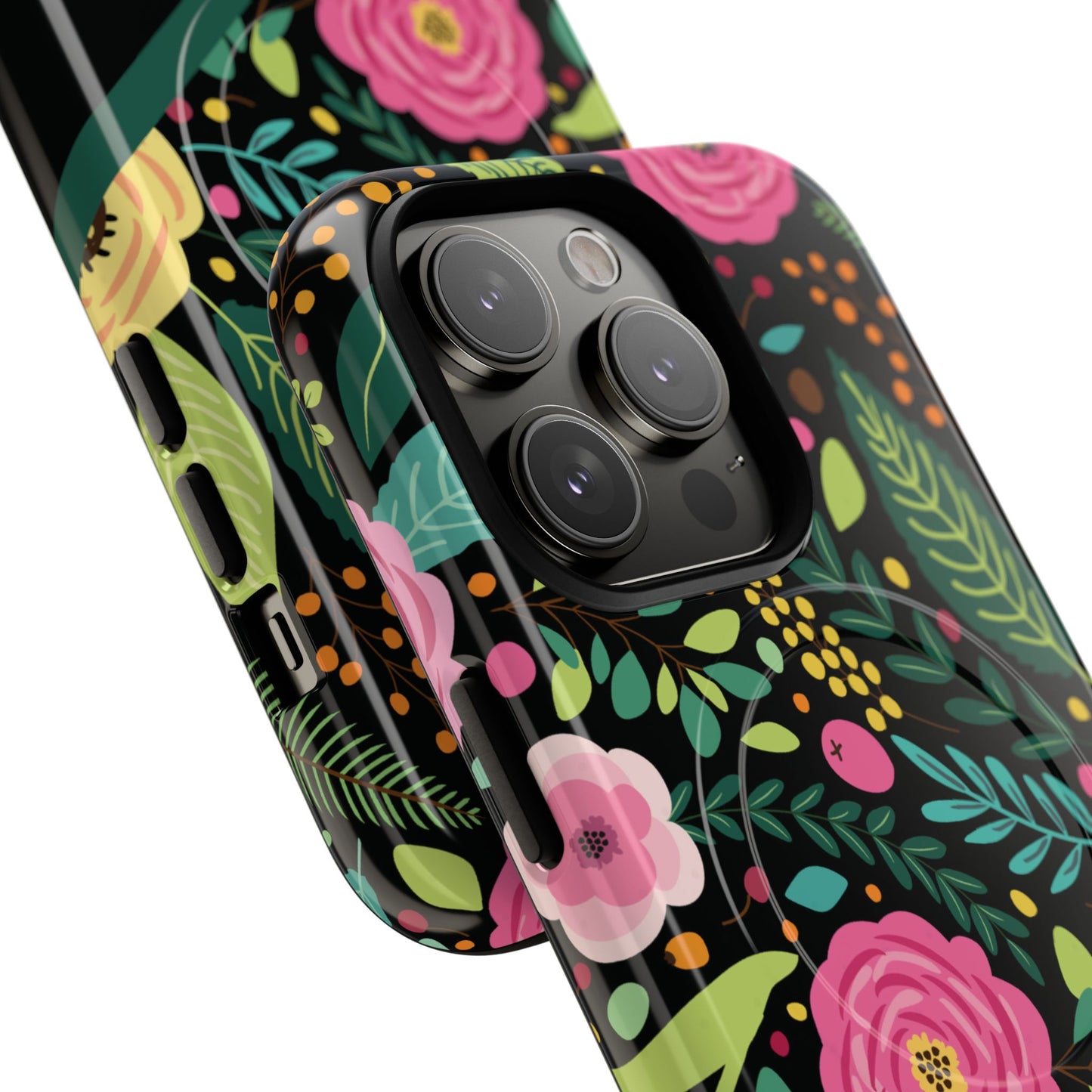 Personalized Floral Fantasy Tough Magnetic iPhone Cases- a Gift for Gardeners, Mother's Day, Birthday Gift, Anniversary Gift, Presents