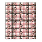 Personalized Wrapping Paper Sheets — Custom Face Plaid Gift Wrap (Single Sheet)