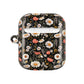 Blossom Elegance: Noir Garden AirPod Case - Chic Floral Design for Nature Lovers- Airpods Pro Gen 1 and 2, Gen 1 to 4.