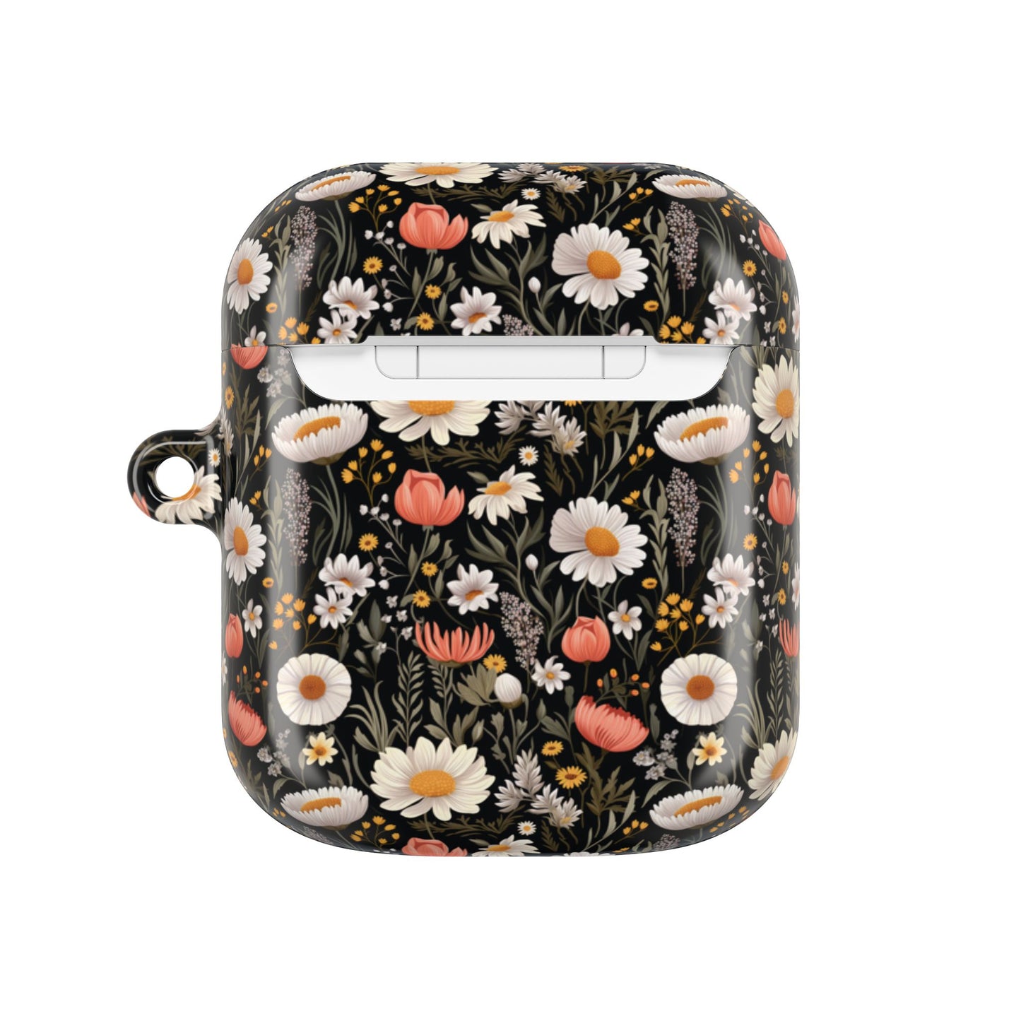 Blossom Elegance: Noir Garden AirPod Case - Chic Floral Design for Nature Lovers- Airpods Pro Gen 1 and 2, Gen 1 to 4.