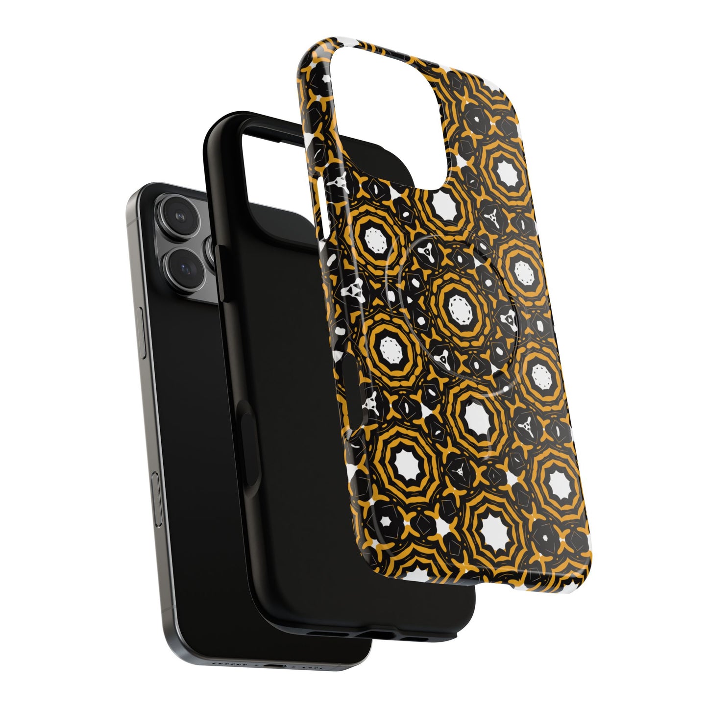 Stylish Tough Magnetic Phone Case, Unique Pattern Phone Cover, Durable Magnetic Case, Trendy Tech Accessories, Gift for Phone Lovers