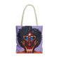 Afro Luxe Glow Tote Bag