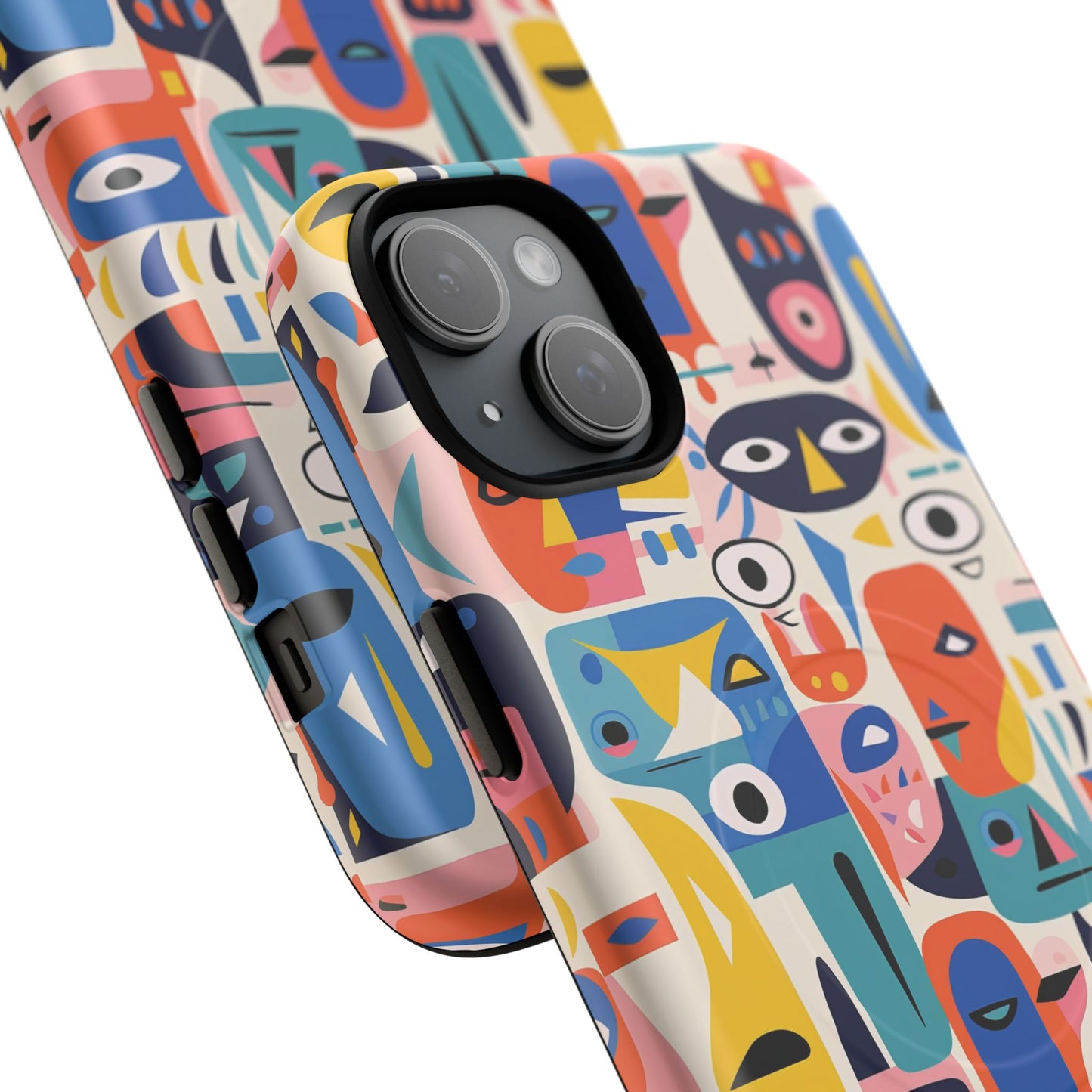 Vibrant Phone Case,  Magnetic iPhone Cover, Colorful Abstract Protection, Trendy Gift, Unique Tech Accessory, Art Phone Case