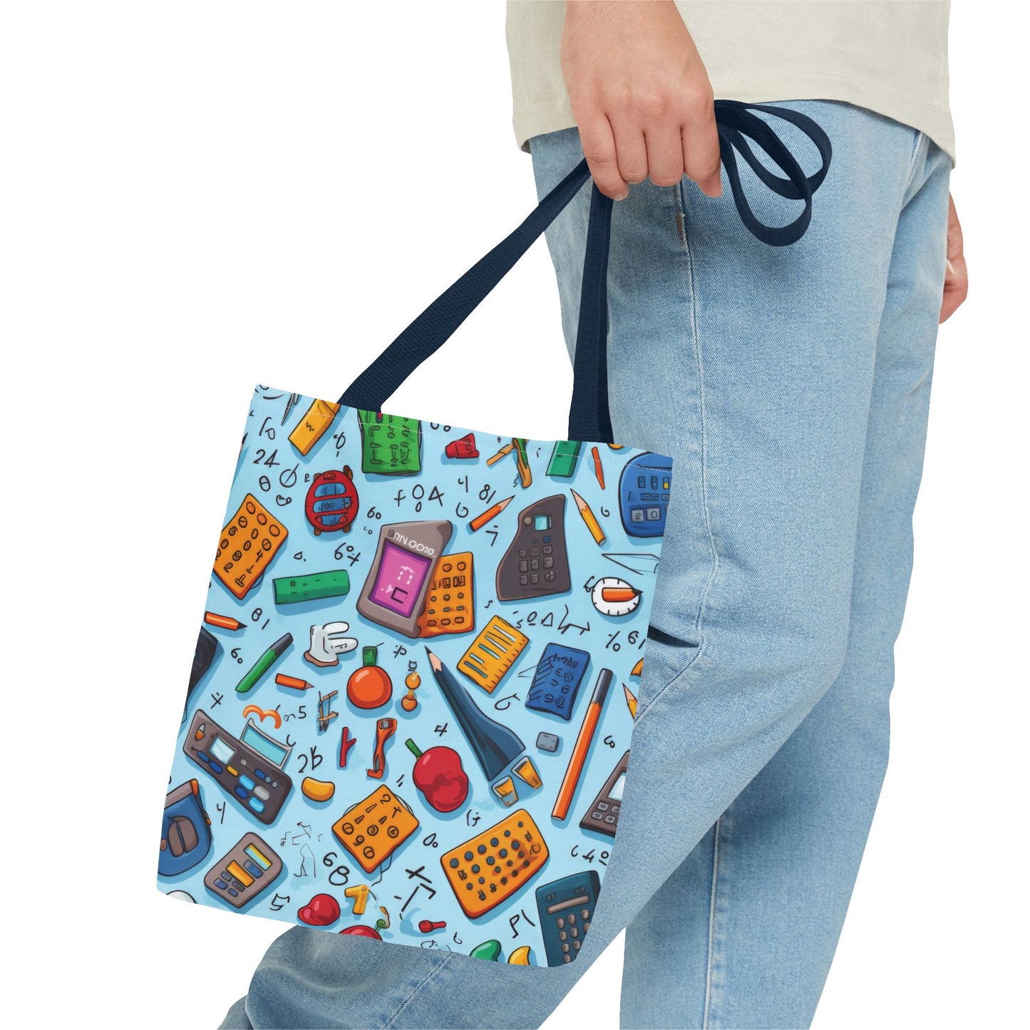 Blue Academic Adventures Tote Bag