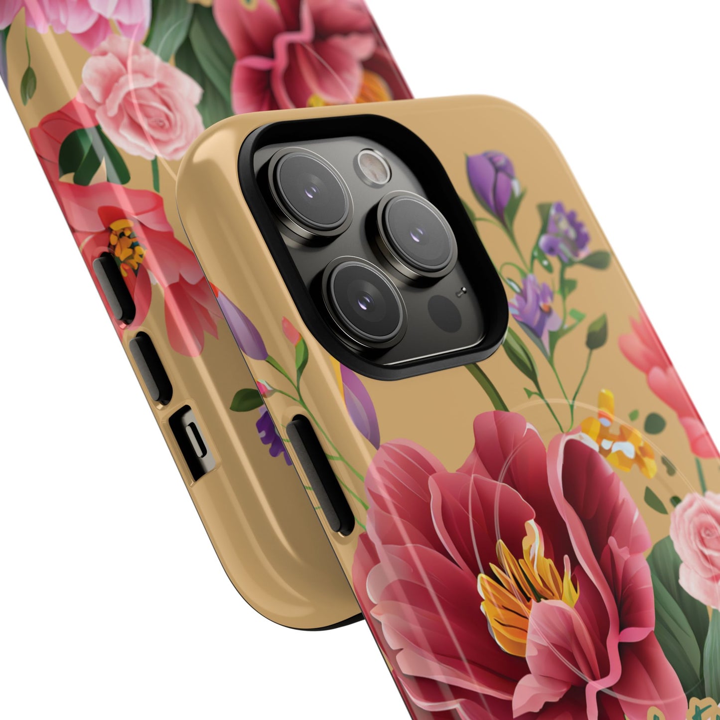 Let your Light Shine Matthew 5:16, Inspirational Gift, Tough iPhone Magnetic Case Scripture, Floral Bible Verse, MagSafe® iPhone® Tough Case, iPhone 14, iPhone 15, iPhone 16, Pro, Pro Max, Plus.