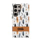 Personalized Whispering Feathers Samsung, Google Pixel and iPhone Case, Custom Name Case.