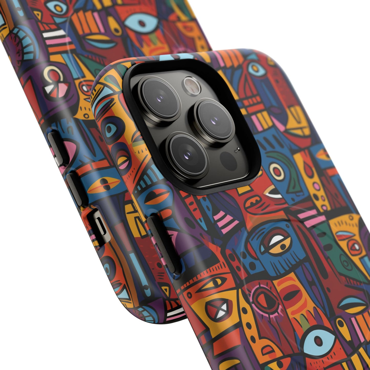 Vibrant Artistic Phone Case | Tough Magnetic Cases | Unique Gift for Art Lovers, Colorful Accessory, iPhone 14, 15, 16, 17 Case.