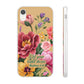 Floral Scripture Phone Case — "Let Your Light Shine" (Matthew 5:16) for iPhone and Samsung Cases.