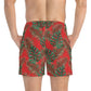 Red Tropical Bliss Swim Trunks (AOP)