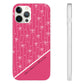 Personalized Pink Bow Coquette Slim Flexi iPhone and Samsung Cases — Custom Name or Affirmation