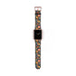 Whimsical Feline Garden Print Watch Band for Apple Watch - Cute Animal Design.