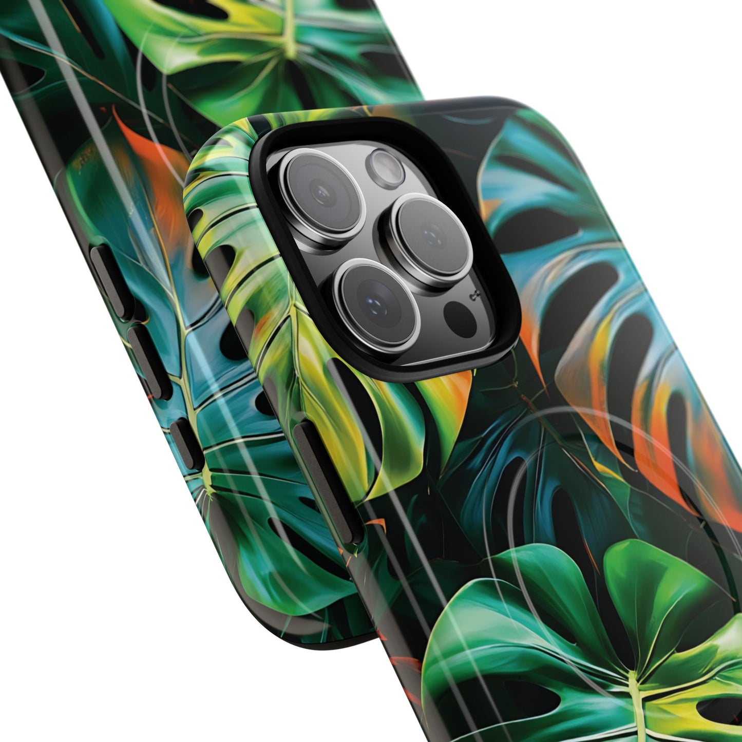 Tropical Leaf Phone Case | Tough Magnetic Cases, iPhone Accessories, Gift for Him/Her, Phone Protection, Summer Style, Trendy Design