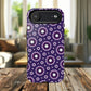 Violet Nova Bloom Stylish Tough Magnetic iPhone Case, Purple Floral iPhone Cover, Durable Cell iPhone Protector, Gift for Her, Mother's Gift
