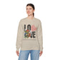 Love Always Gildan Crewneck Sweatshirt - Floral Design for Couples