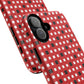 Crimson Gridlock Tough iPhone Magnetic Cases, Durable iPhone Accessories, Gift for Tech Lovers, Modern Design
