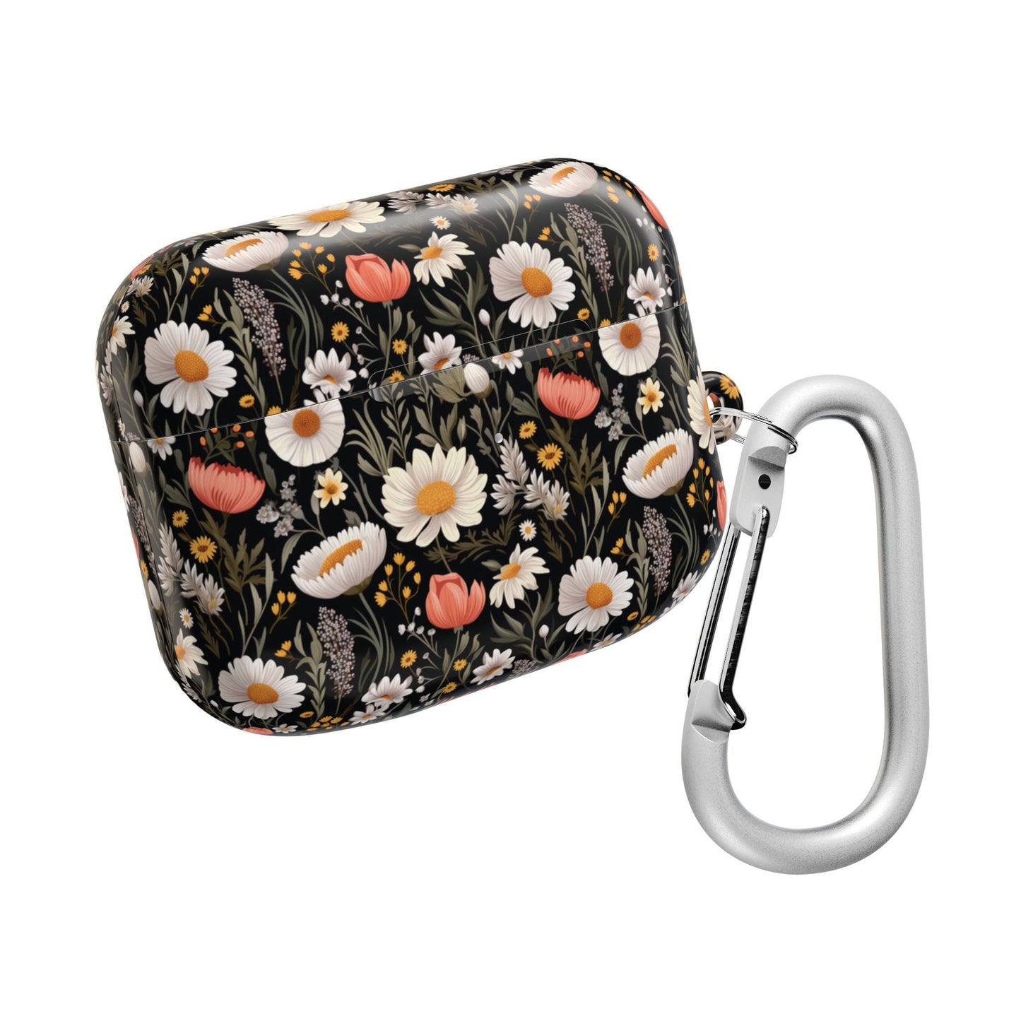 Blossom Elegance: Noir Garden AirPod Case - Chic Floral Design for Nature Lovers- Airpods Pro Gen 1 and 2, Gen 1 to 4.