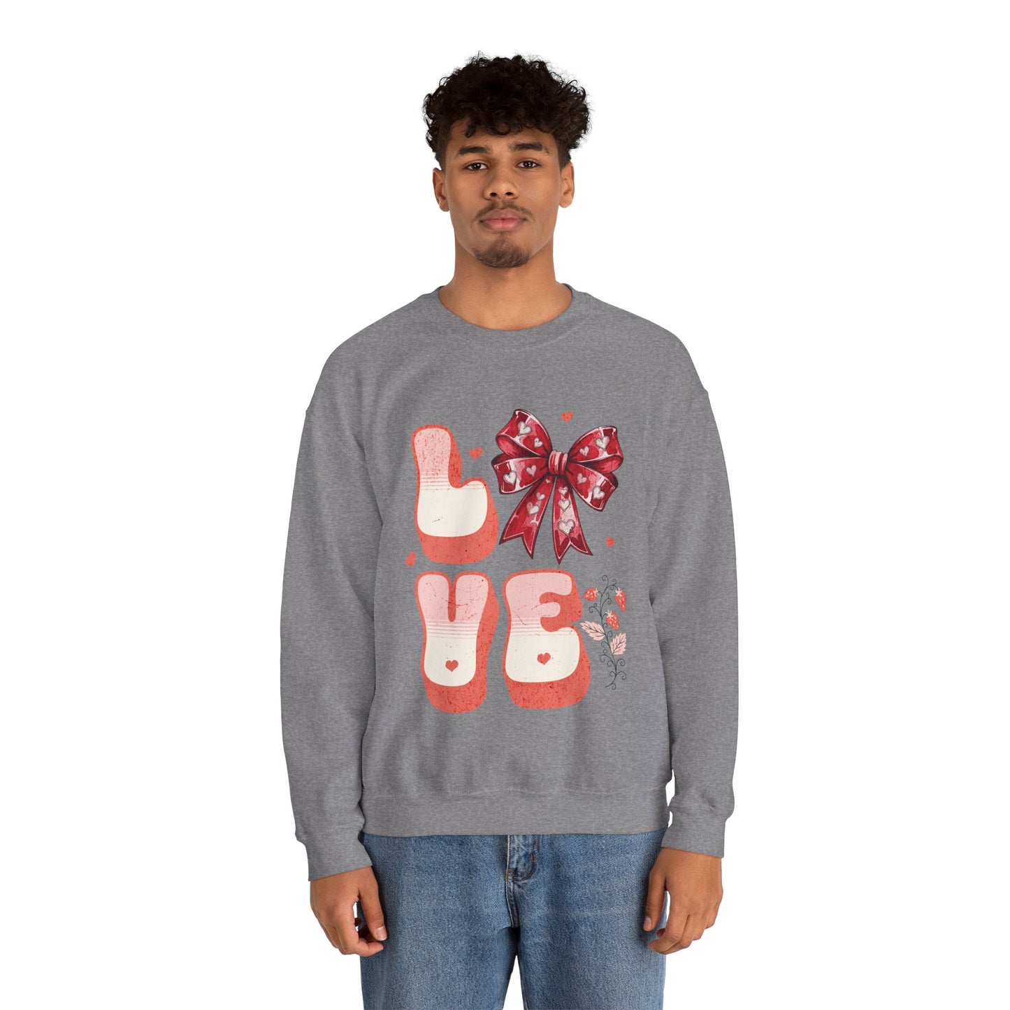 LOVE Coquette Unisex Heavy Gildan Blend™ Crewneck Sweatshirt.