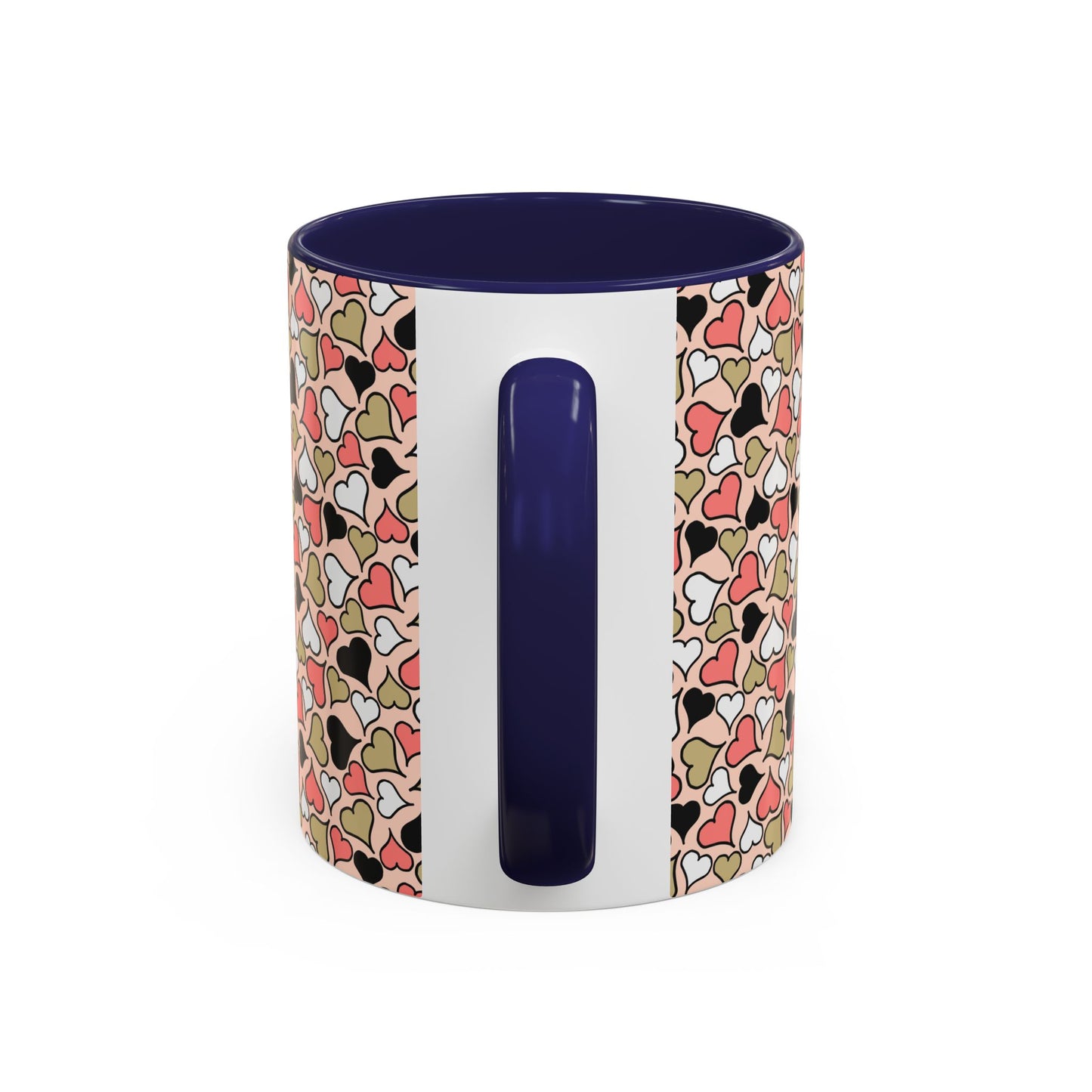 Colorful Heart Pattern Coffee Mug - Perfect Gift for Love & Friendship