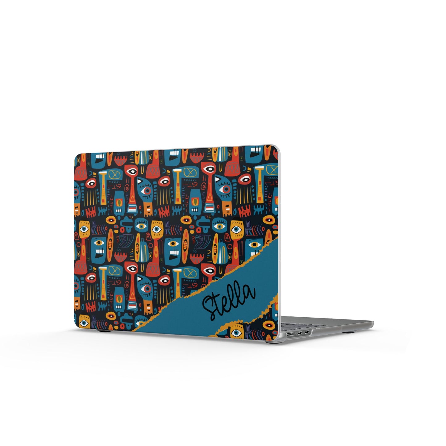 Personalized Abstract Faces Colorful Abstract Totem Matte MacBook Case