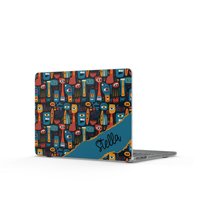 Personalized Abstract Faces Colorful Abstract Totem Matte MacBook Case