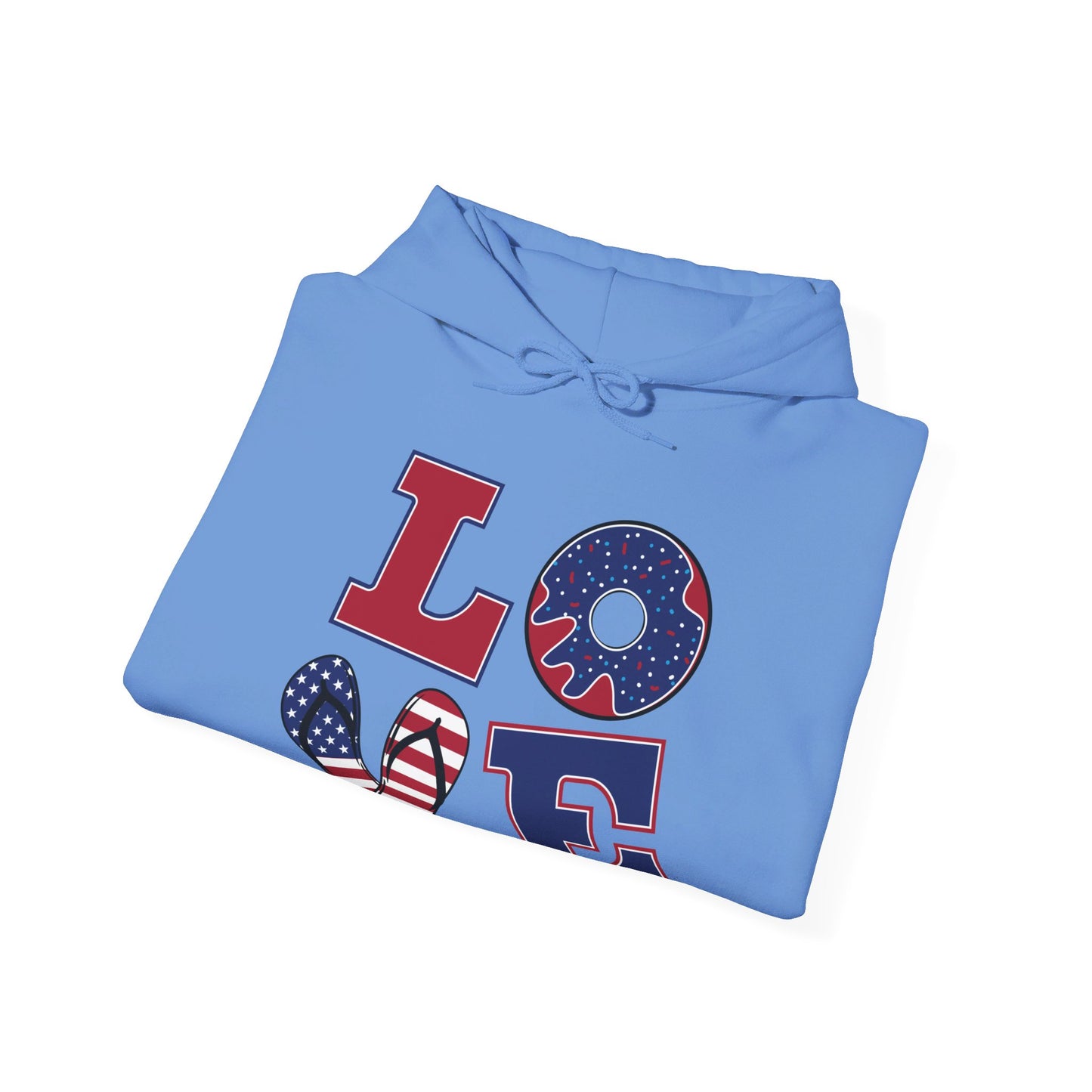 Patriotic LOVE Unisex Heavy Blend™ Hooded Sweatshirt