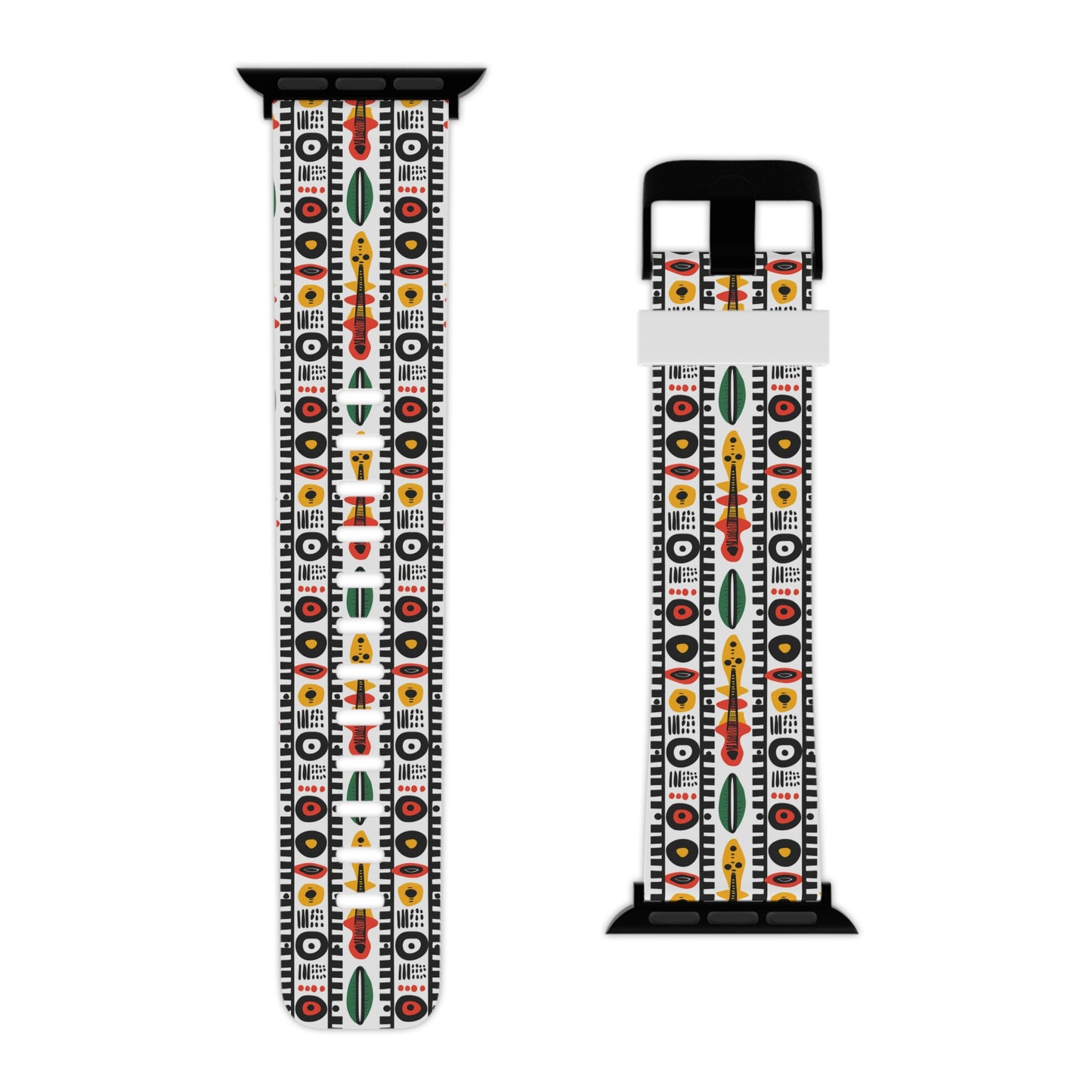 Afrobeat Harmony Colorful Geometric Apple Watch Band - Stylish & Unique Design