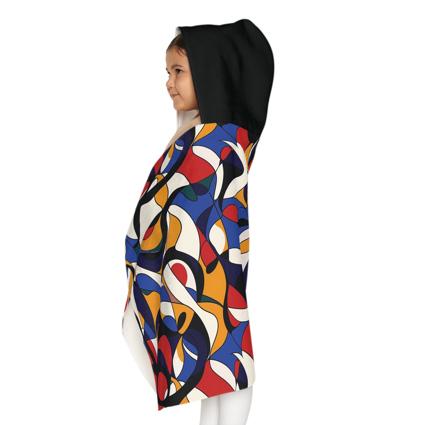 Chromatic Waves Snuggle Youth Hooded Towel