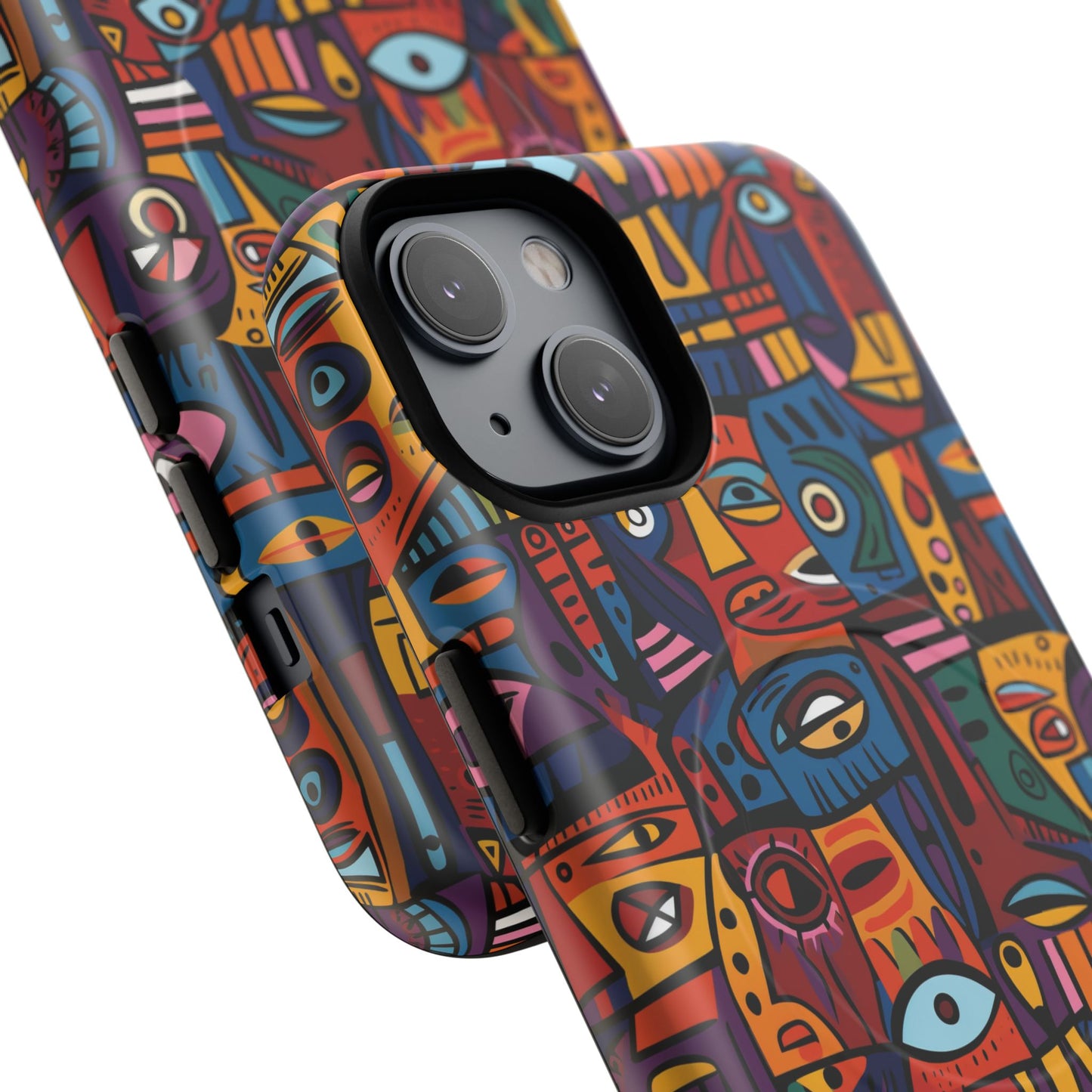 Vibrant Artistic Phone Case | Tough Magnetic Cases | Unique Gift for Art Lovers, Colorful Accessory, iPhone 14, 15, 16, 17 Case.