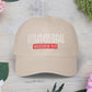 Classic Embroidery Dad Cap with 'ELOHIM, GENESIS 1:1' - Faith-Based Hat, Casual Wear, Gift for Dad, Christian Accessory, Summer Fashion