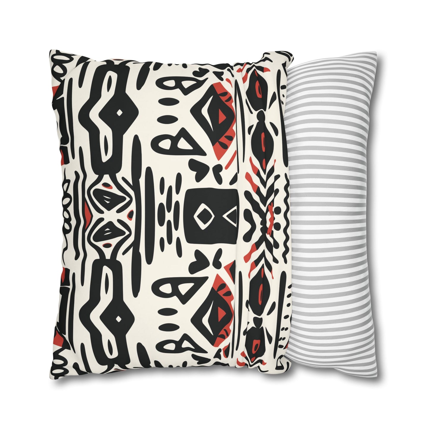 Tribal Harmony Square Poly Canvas Pillowcase