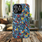 Colorful Floral Phone Case, Tough Magnetic Phone Cover, Durable Tech Accessory, Unique Gift for Her, Vibrant Smartphone Case