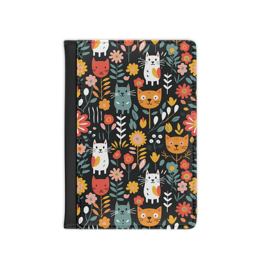 Whimsical Feline Garden Passport Cover