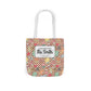 Personalized Brown Doodle Daydream Composition Book Inspired Canvas Tote Bag with Colorful Straps, Cute School Bag, Eco-Friendly Tote, Back to School Shopping Bag, Teacher Gift Idea