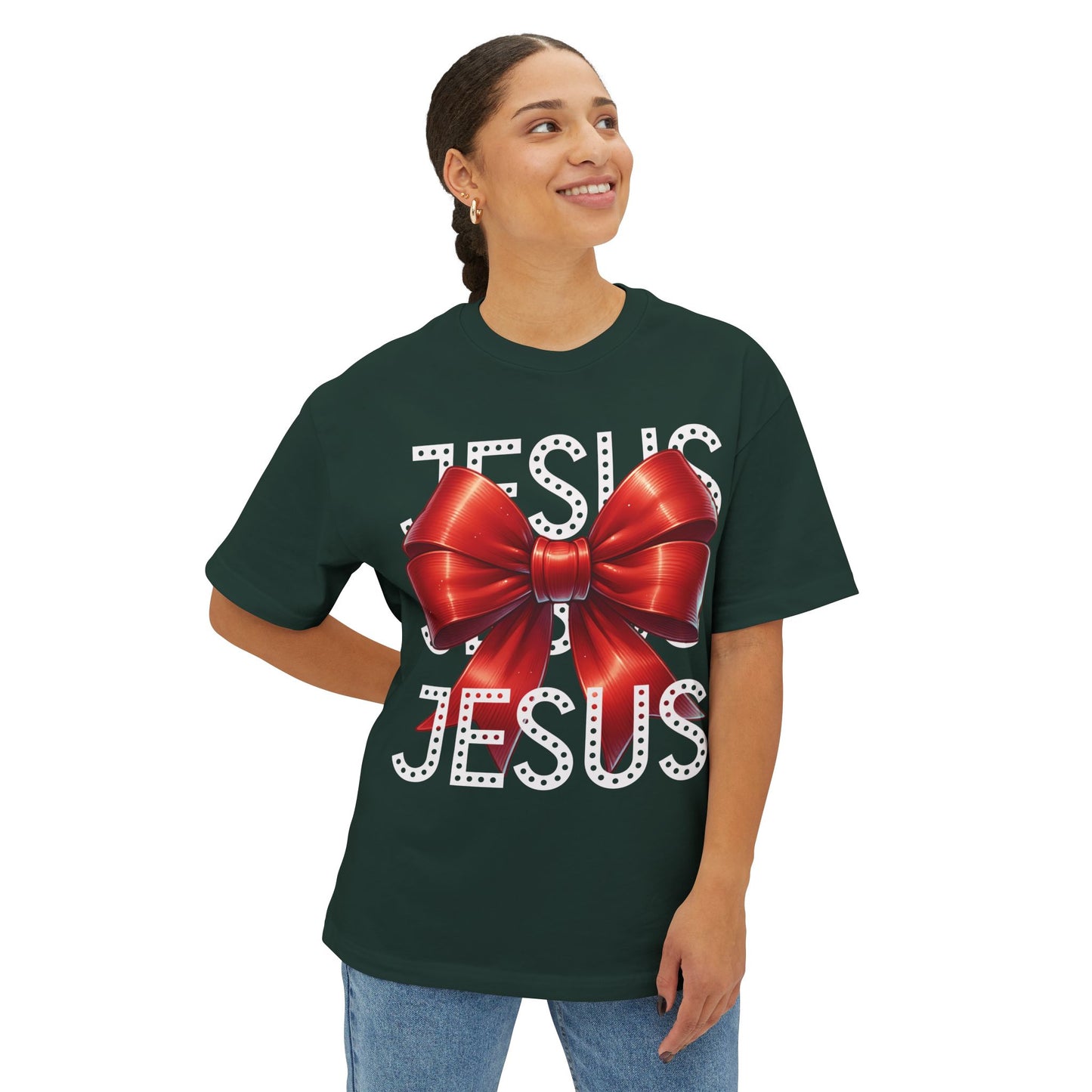 JESUS Charm Unisex Oversized Bella Canvas Boxy Tee