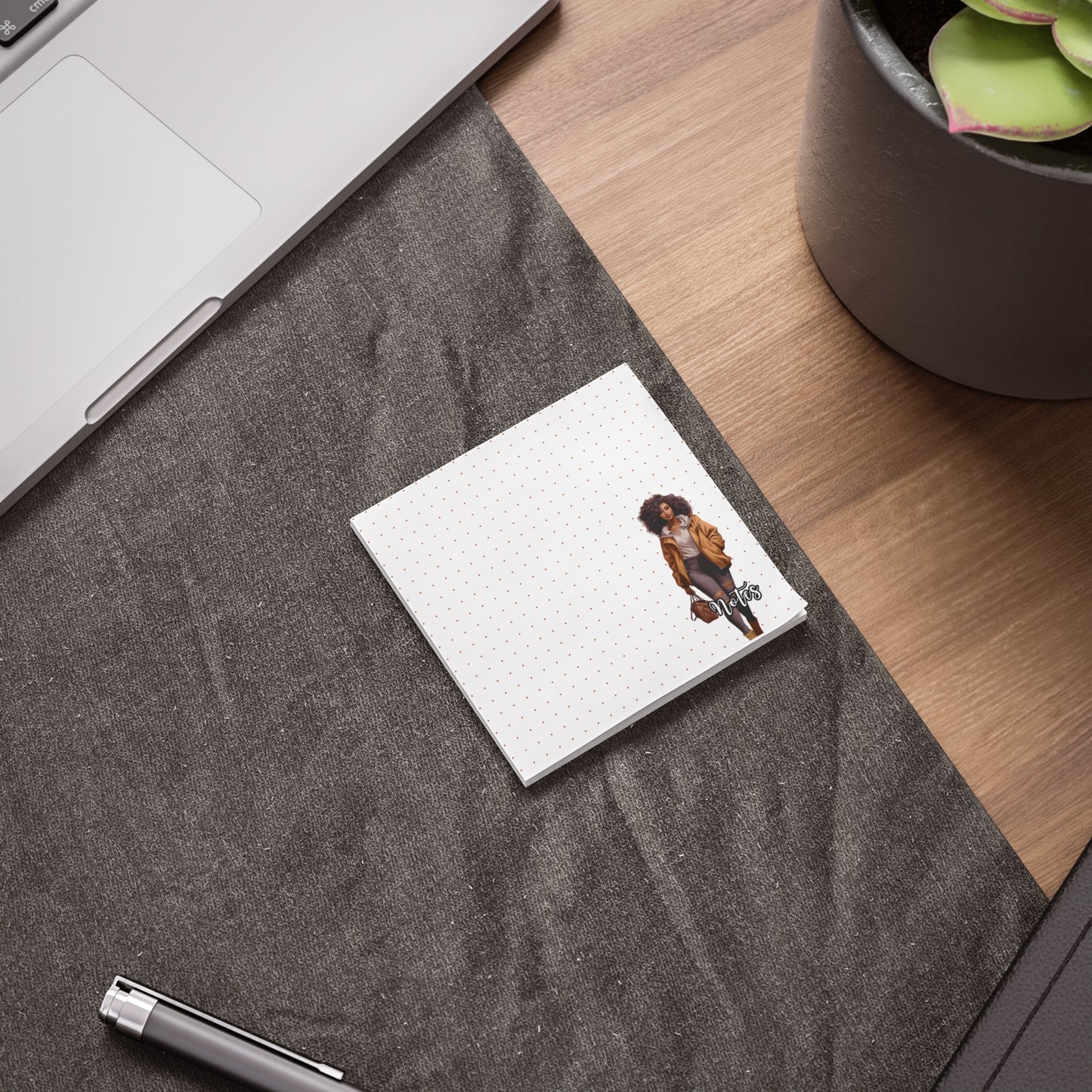 Chic Note Pads with Fashion Illustration, Stylish Sticky Notes for Organizing, Personalized Gifts for Her, Office Supplies, Creative