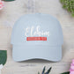 Classic Embroidery Dad Cap with 'ELOHIM, GENESIS 1:1' - Faith-Based Hat, Casual Wear, Gift for Dad, Christian Accessory, Summer Fashion