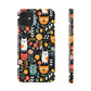 Whimsical Feline Garden Slim Cases for iPhone and Samsung Phones