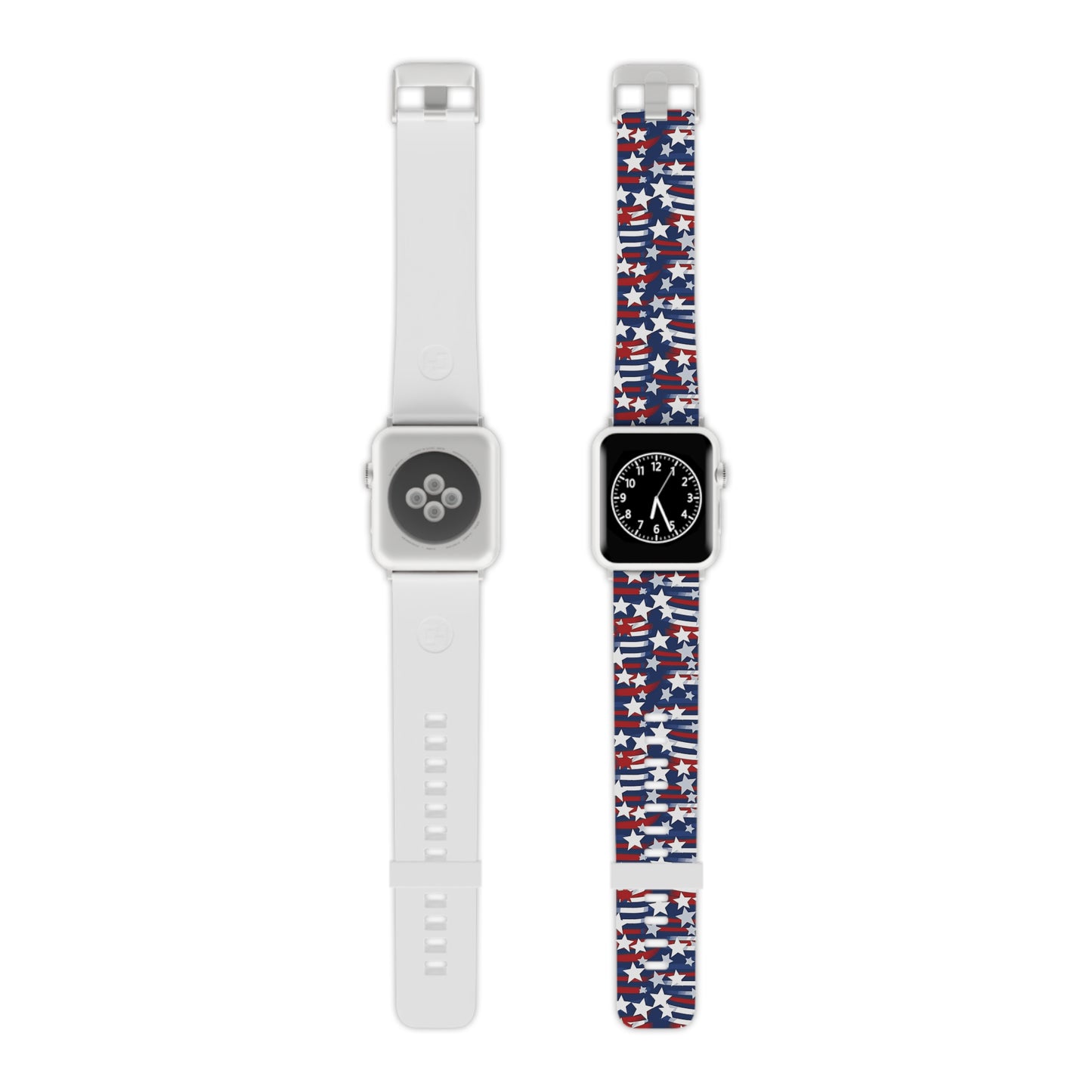 Patriotic Waves Apple Watch Band - Stars and Stripes Design