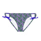 Purple Tropical Bliss Loop Tie Side Bikini Bottom (AOP)