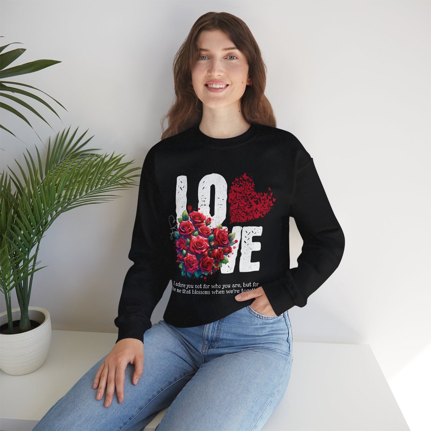 LOVE Always Unisex Heavy Gildan Blend™ Crewneck Sweatshirt.