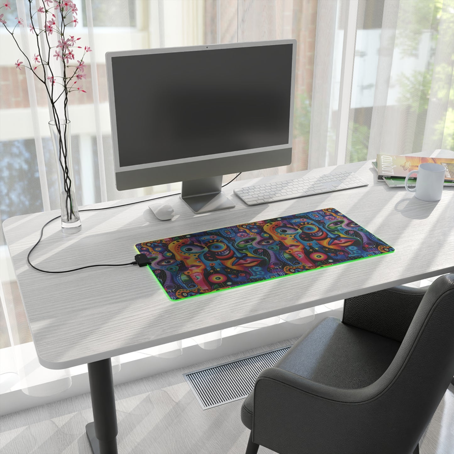 Psychedelic Visions LED Gaming Mouse Pad