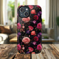 Starry Rose Garden Tough Magnetic Phone Case, Stylish Phone Cover, Gift for Her, Elegant Floral Design, Durable Phone Accessories