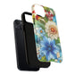 Botanical Radiance Tough iPhone Magnetic Case, Customizable Durable iPhone Cover | Ideal Gift for Nature Lovers, Floral Stained Glass Gift