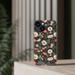 Blossom Elegance: Noir Garden iPhone and Samsung Case With Card Holder