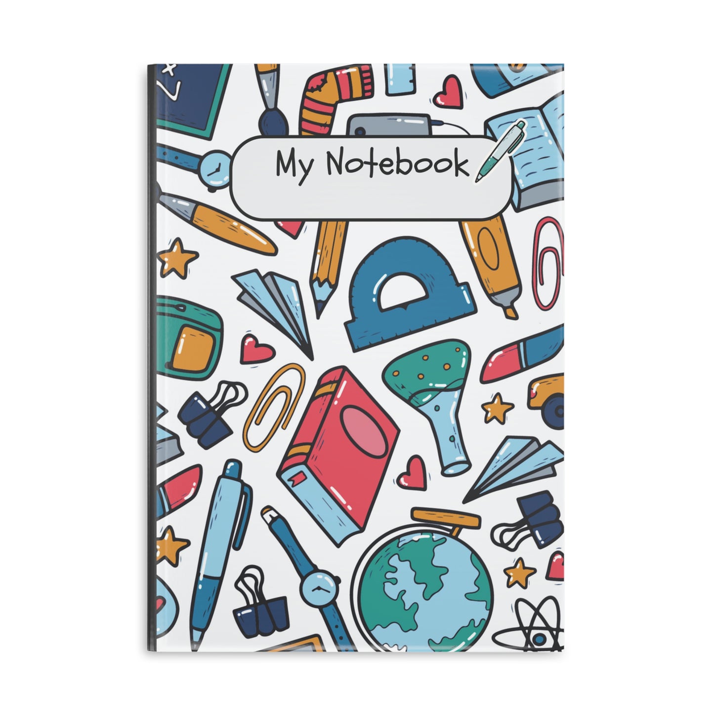 Black School Doodles A Hardcover Notebook (PY)