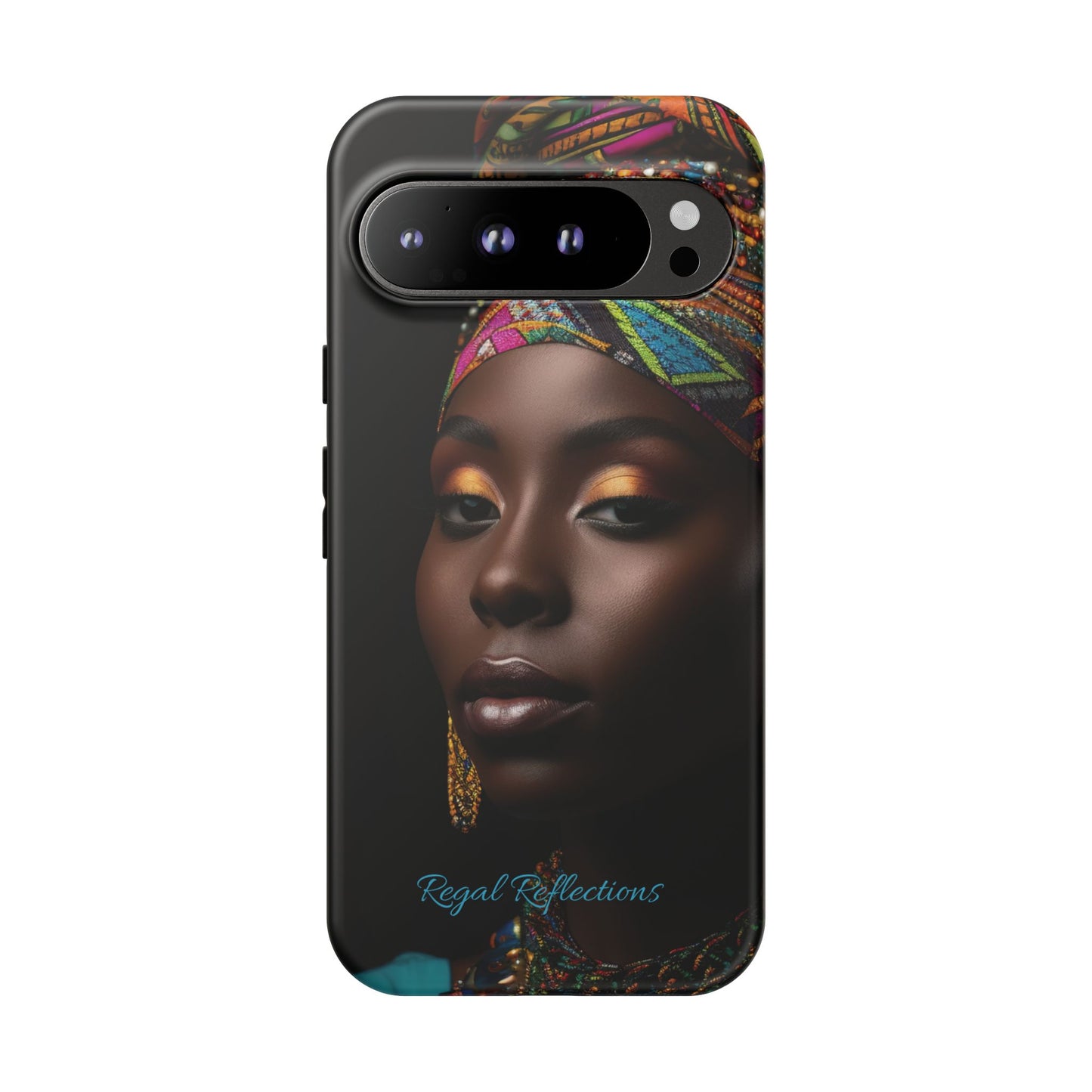 Regal Reflections: African Majesty iPhone, Samsung and Google Tough Phone Cases.