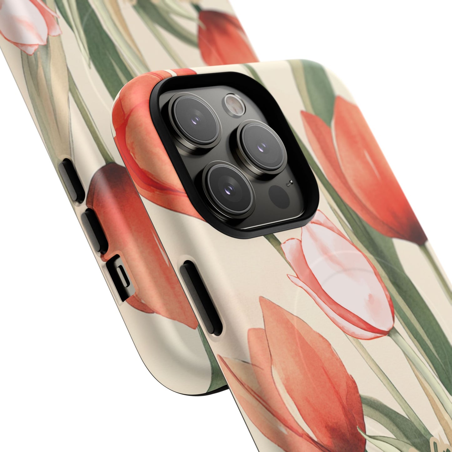 My Help comes from the Lord Psalm 121:2, Inspirational Gift, Tough iPhone Magnetic Case Scripture, Floral Bible Verse, MagSafe® iPhone® Tough Case, iPhone 14, iPhone 15, iPhone 16, Pro, Pro Max, Plus.