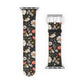 Blossom Elegance: Noir Garden Floral Watch Band - Stylish Floral Design for Smartwatches
