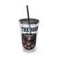 Patriotic Eagle 16oz Tumbler with Straw — "Happy 4th of July" USA Design