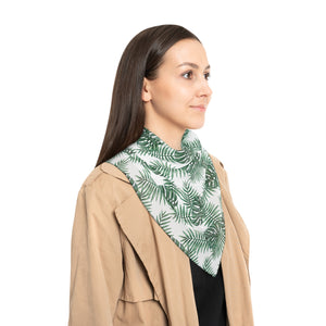 White Tropical Bliss Poly Scarf